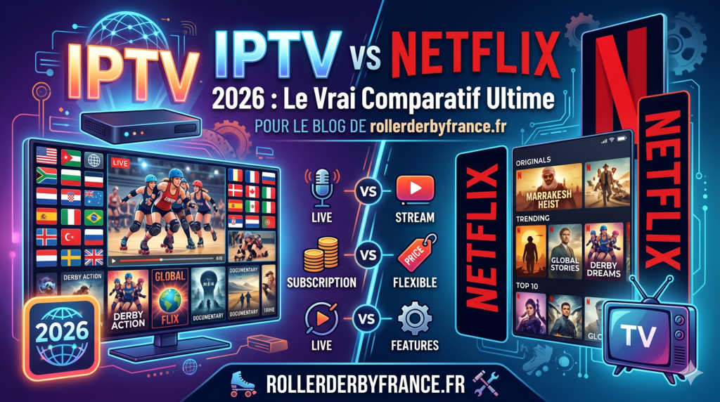 IPTV vs Netflix 2026 comparatif prix chaînes